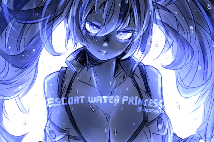 水も滴る良い悪ベイ。ガリガリラフ描いてるのが一番楽しいまである。