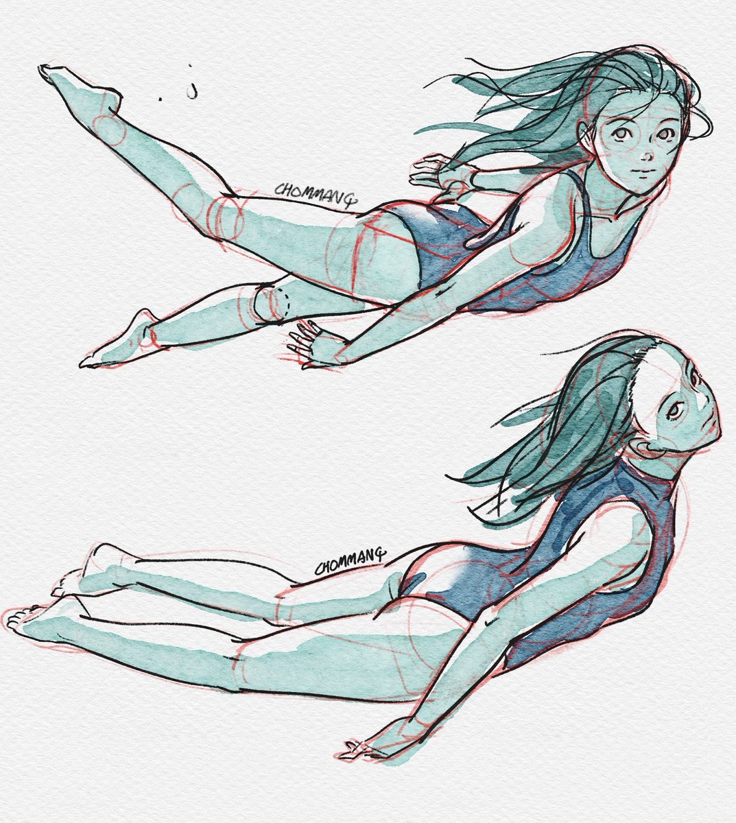 Swimming
A sketch I drew in the membership class. :)