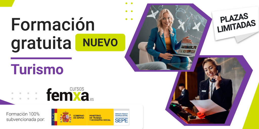 📚 Este verano, fórmate gratis y a tu ritmo con más de 30 nuevos cursos online para el sector turismo
✅100% subvencionados por el Ministerio de Trabajo y Economía Social
 💻cursosfemxa.es/formacion-aept