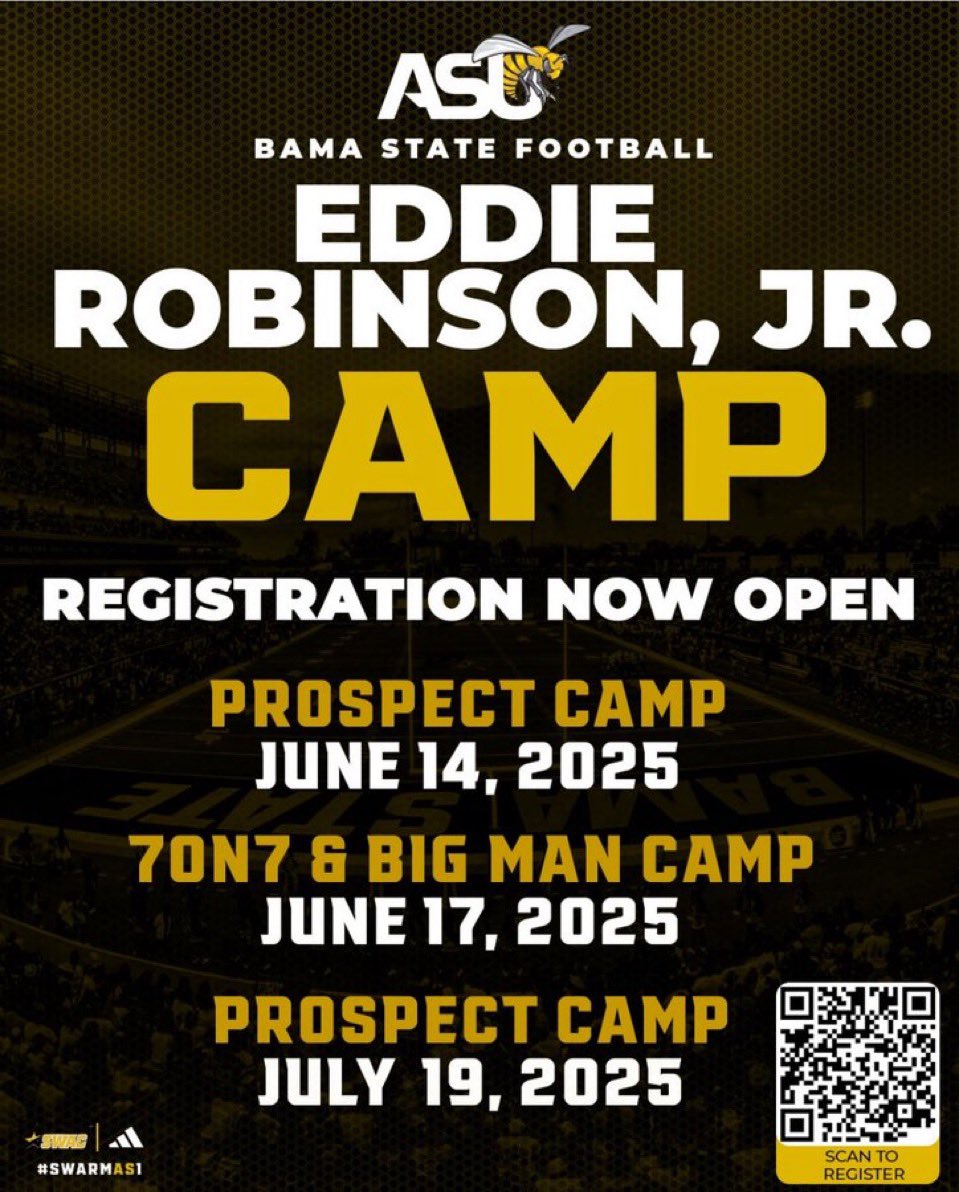 WR /Slot (Terry Parker high school)
Class of 29 and I will be attending you guys camp ready to work coming all the from Florida <a href="/CoachDABrown/">Coach Derrick A Brown</a> <a href="/BamaStRecruits/">Bama State FB Recruiting</a> <a href="/BamaStateFB/">Alabama State Football</a> <a href="/erob50/">Coach Eddie Robinson Jr.</a> <a href="/BamaStateSports/">Bama State Athletics</a> <a href="/Coach_Jlew/">Coach Juwan Lewis</a> #swarmas