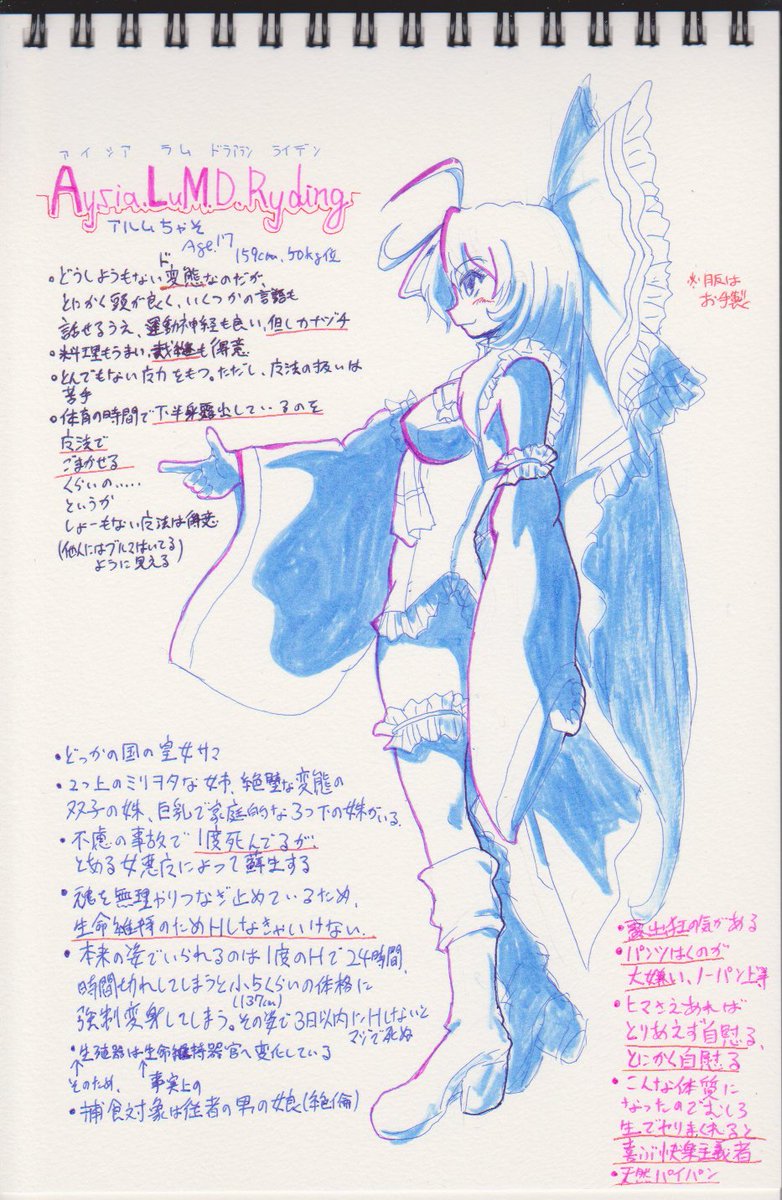 雑な三面図(ver1.1)とおまけ再掲+α
#アルムちゃそ
#オリキャラは性癖の見本市 