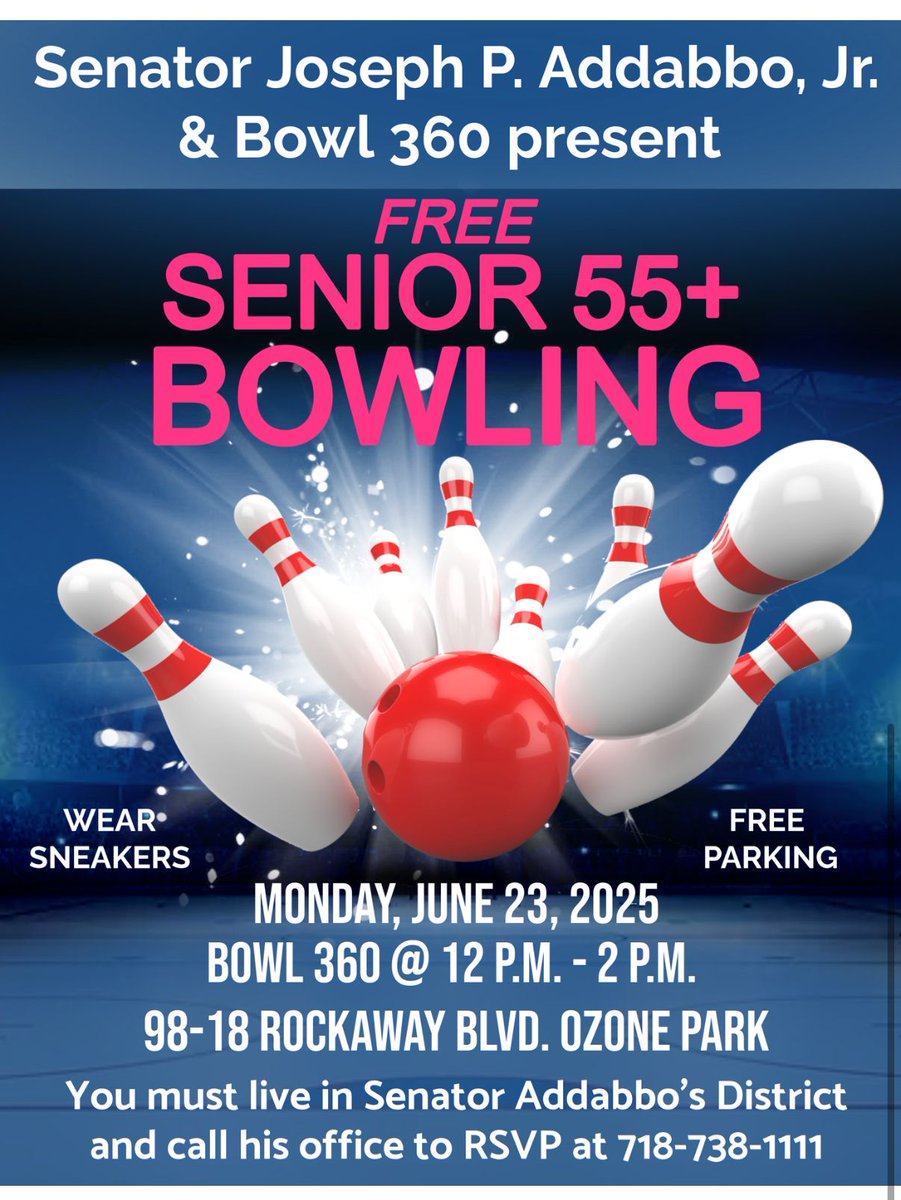 FREE BOWLING EVENT FOR SENIORS - REGISTRATION IS REQUIRED