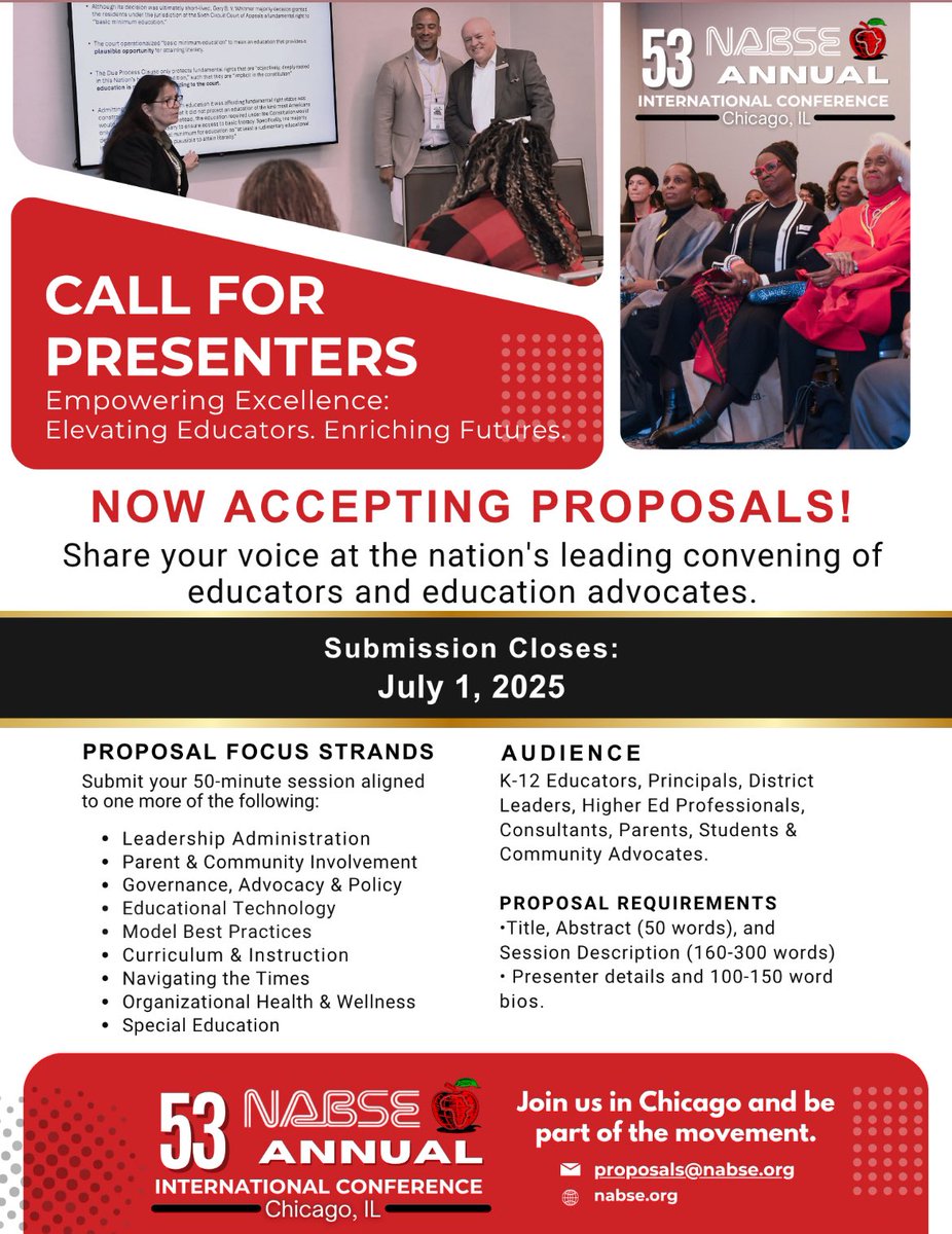 NABSE Call for Proposals. Let your voice be heard.