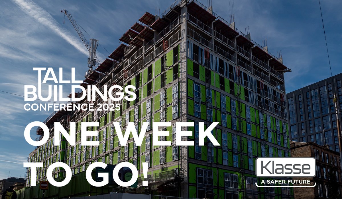 There's just 1 week until the Tall Buildings Media Conference and Klasse will be there!

Join us on 17th June as we showcase our range of sheathing boards and rainscreen insulation solutions. 

Don’t forget to book your tickets  by following this link – lnkd.in/d_BRGpbs