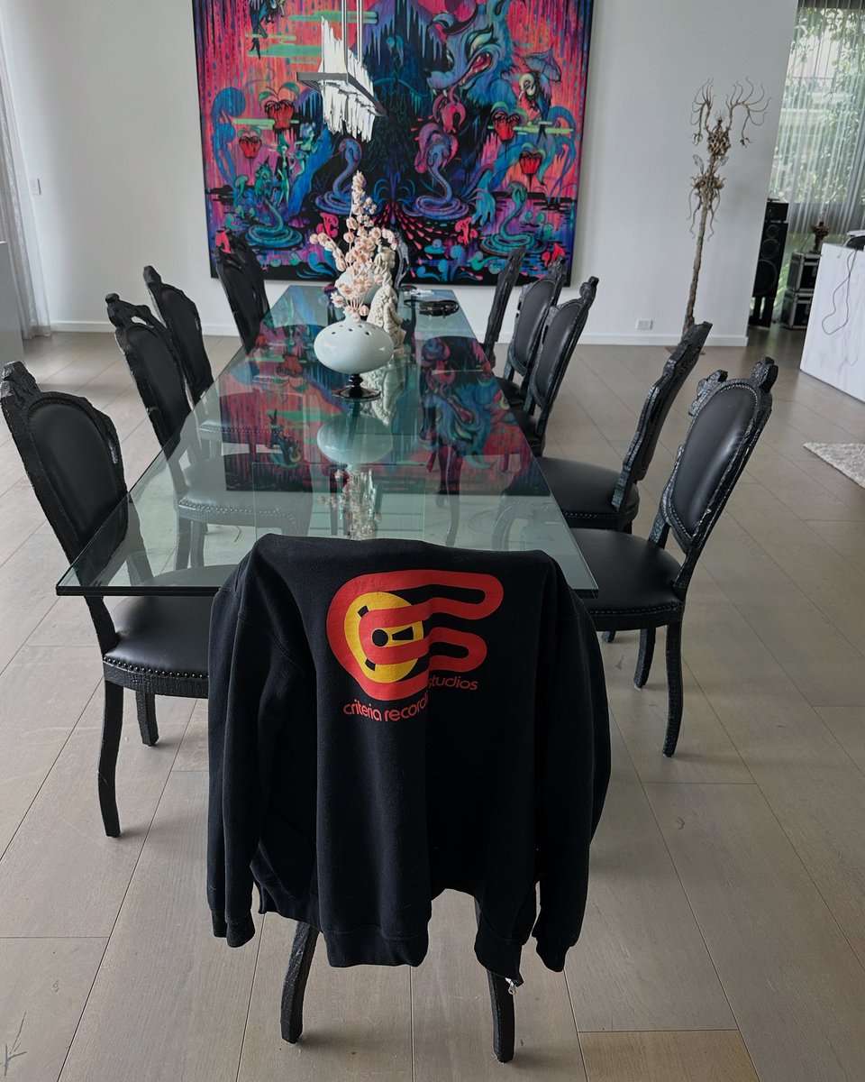 #tshirttuesday

Stopped by the @jeremyxwagner crib for a hang and a jet ski tutorial. Wouldn’t you know, snapped a pic of Criteria merch in the wild.  

#brokenhope #earthburner #deadskypublishing #criteria #merch #recordingstudio #respecttheroom #pursuitoflegendaryexcellence