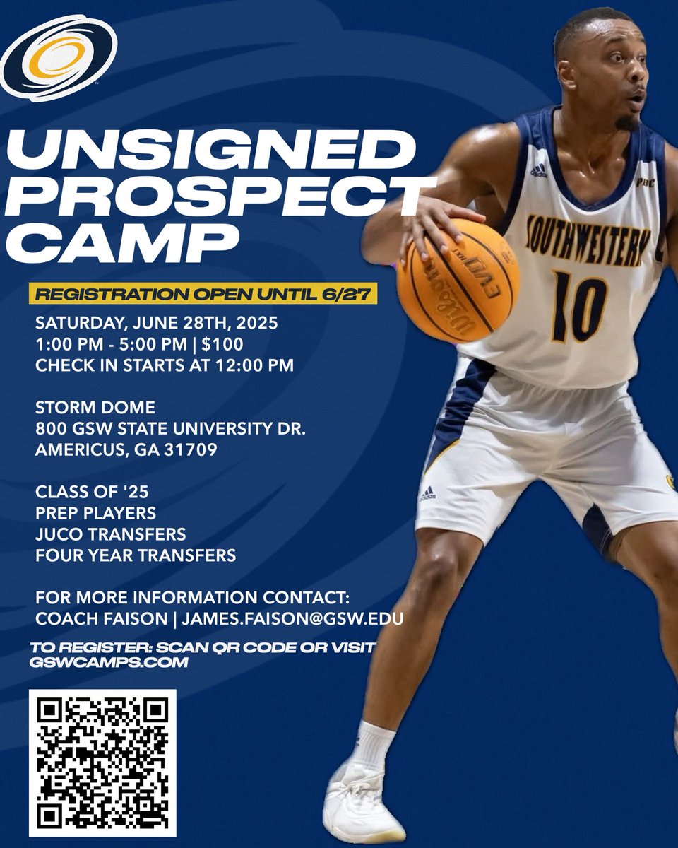 Roster Spot opportunity available!!
Calling Class of '25, Prep, Juco, and 4 Year transfers. You will have an opportunity to be evaluated by our staff and earn a roster spot. Link in our bio!
