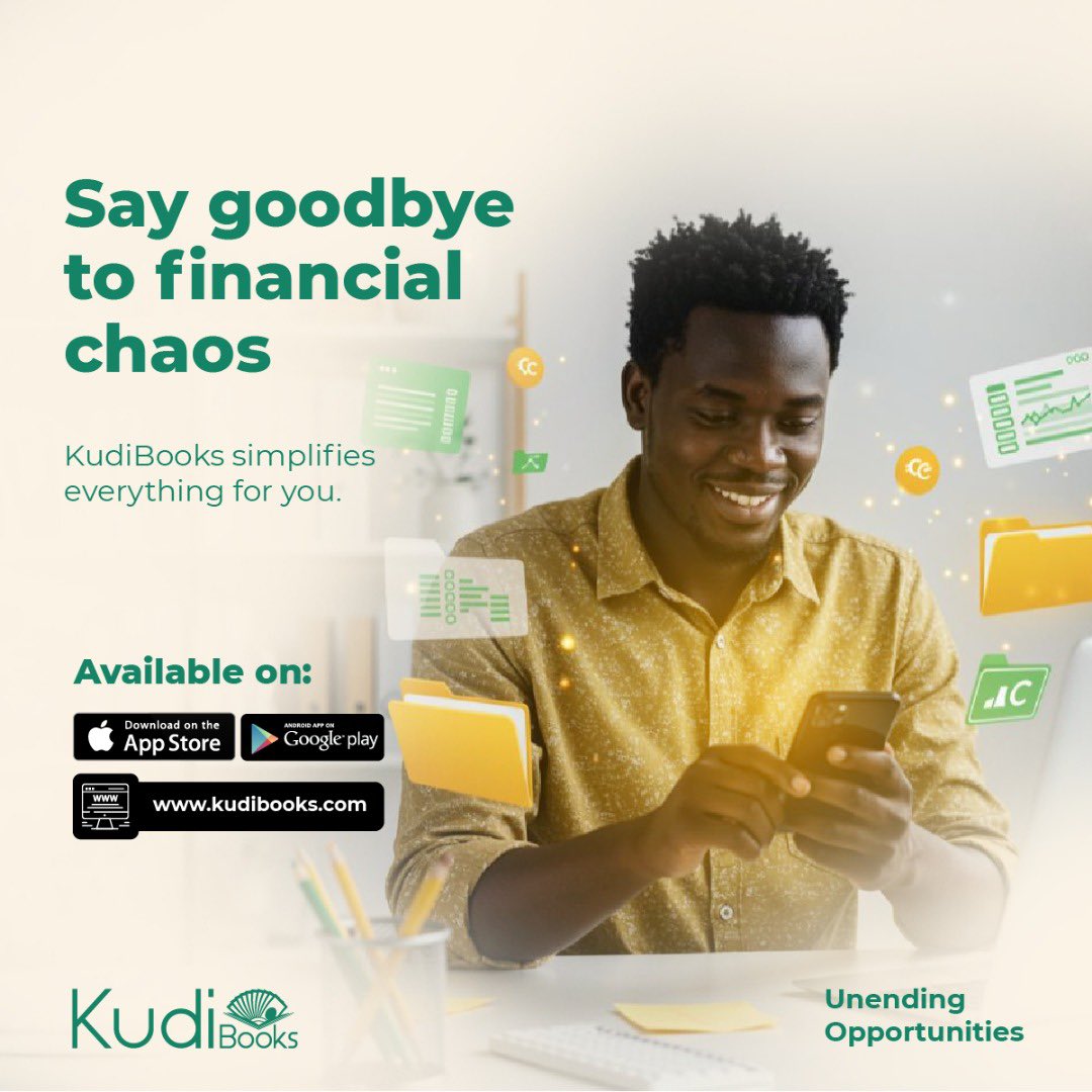 KudiBooks's tweet photo. Tired of financial chaos?
Stay on top of your business finances with ease, KudiBooks does the heavy lifting for you.

📊 Simplify bookkeeping.
💡 Gain clarity.
🚀 Focus on growth.

👉 Download the KudiBooks app today and take control of your business finances! https://t.co/WImAnvHRxj