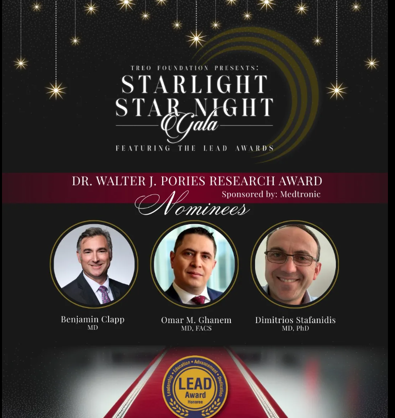 Indiana Surgery -Indiana Univ School of Medicine (@iu_surgery) on Twitter photo 🎉 Congratulations to Dimitrios Stefanidis, MD, PhD, on his nomination for the Dr. Walter Pories Research Award!
He will be celebrated at the TREO Lead awards gala at the ASMBS Conference this month!
#asmbs2025 #IUsurgery #TREOLeadAward 🎉 Congratulations to Dimitrios Stefanidis, MD, PhD, on his nomination for the Dr. Walter Pories Research Award!
He will be celebrated at the TREO Lead awards gala at the ASMBS Conference this month!
#asmbs2025 #IUsurgery #TREOLeadAward