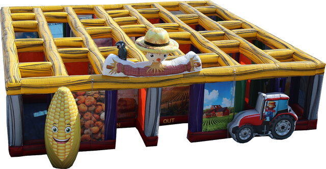 Madison Farmers Market is today!  In between shopping for fresh veggies and fruits, honey, hummus, baked goodies, and gifts, give the 30 x 30 inflatable corn maze a try!  We're open from 3:30-6:30 pm at 2103 Main Street by the Caboose.