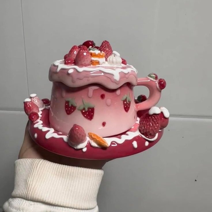 fairyprxncess's tweet image. strawberry cups