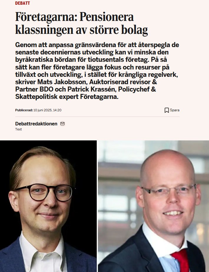 Gränsvärden i lagstiftningen måste hänga med i den ekonomiska utvecklingen, för att lättnadsregler för småföretag ska fungera som tänkt. Skriver på <a href="/didebatt/">Di Debatt</a> idag om enkla och gratis reformer som skulle underlätta för tiotusentals småföretagare.