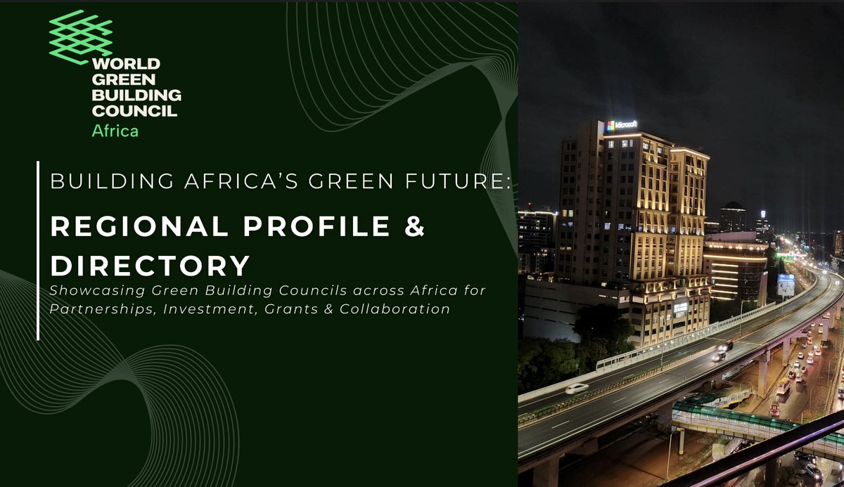 Kenya is proud to be part of Africa’s green building movement 🌍💚

As KGBS, we’re honoured to feature in the Africa Regional Network Profile.

Link here : drive.google.com/file/d/1Kjjpfe…