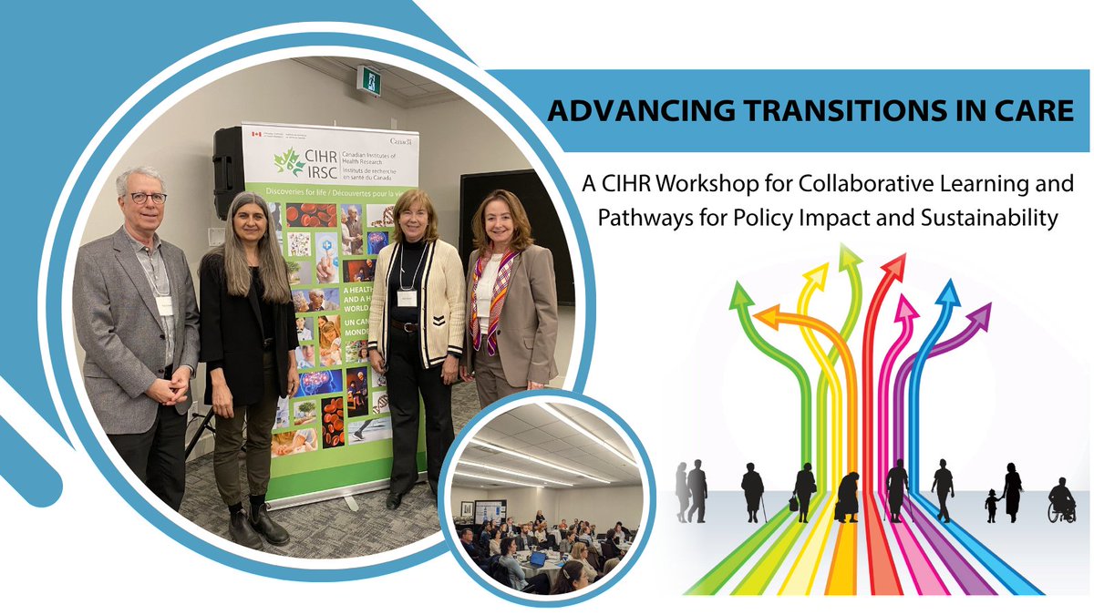 CIHR_ICRH's tweet image. We were pleased to co-host “Advancing Transitions in Care: A CIHR Workshop for Collaborative Learning and Pathways for Policy Impact and Sustainability”, bringing together all funded research teams. Researchers explored sustainable policy pathways to improve transitions in care…