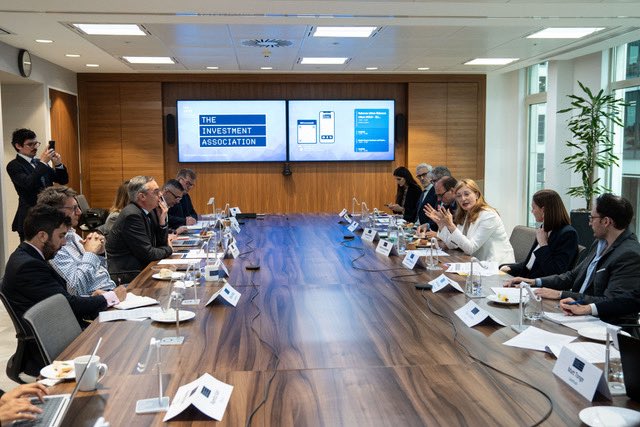 Ekaterina Zaharieva (@ezaharievaeu) on Twitter photo Starting my mission to London with an in-depth discussion with investment managers. Thank you, Andrew Ninian, The Investment Association, for hosting me and my team.
<a href="/InvAssoc/">The Investment Association</a> <a href="/aninian/">Andrew Ninian</a> Starting my mission to London with an in-depth discussion with investment managers. Thank you, Andrew Ninian, The Investment Association, for hosting me and my team.
<a href="/InvAssoc/">The Investment Association</a> <a href="/aninian/">Andrew Ninian</a>