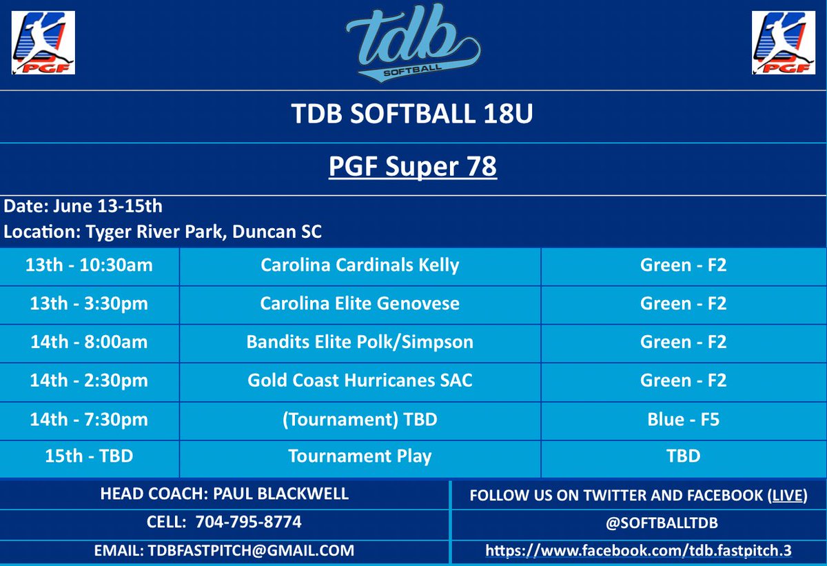 SoftballTdb's tweet photo. Can’t wait for the start of our Summer schedule!  Excited to see where @SanaiiRivers lands and for coaches to see the progress of @KyMoore2027 and @MYount2027 https://t.co/gYkJMjiFog