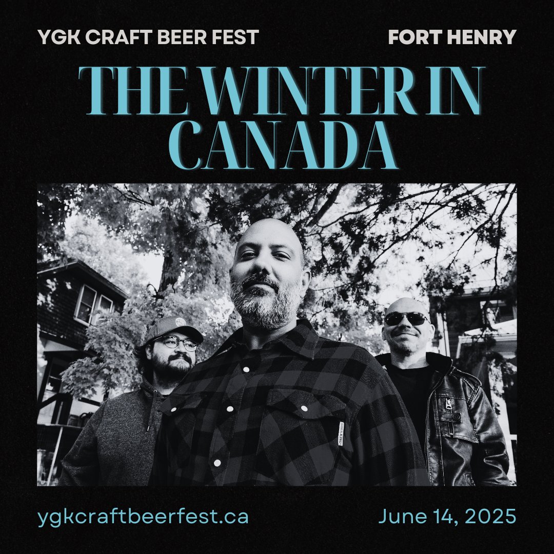 🎶 Catch The Winter in Canada opening #YGKCraftBeerFest this Sat, June 14!
Born from Kingston’s rich music scene, they’re bringing the energy, the poutine, and the pride. 🍺🎸
🎟️ Get your tix: ygkcraftbeerfest.ca
#TheWinterInCanada #YGKMusic #CraftBeerAndMusic #SummerInYGK