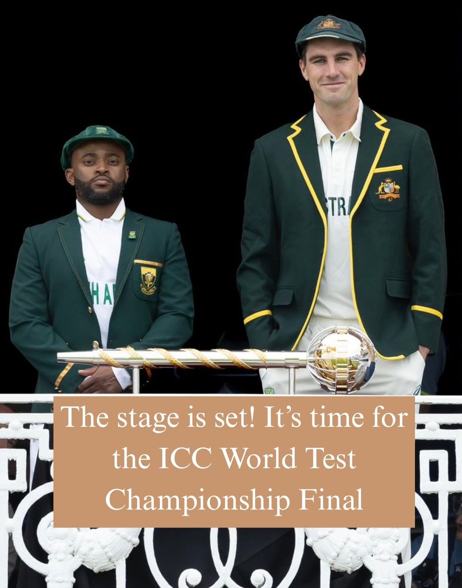 Who's your pick? Drop your winner predictions in the comments below as #Australia take on #SouthAfrica. 

#ICCWorldTestChampionship #WTC2025 #WTCFinal