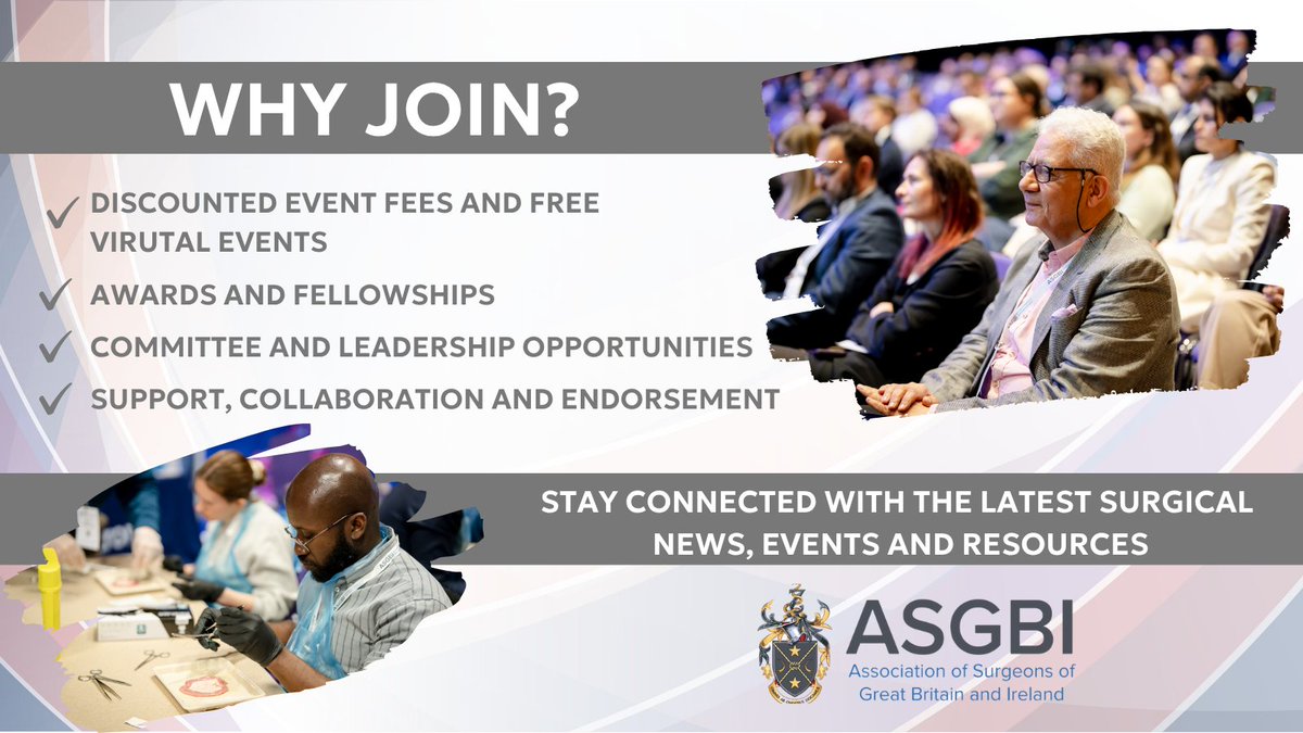 There are so many benefits that come with ASGBI membership!  Reduced and free events, awards and fellowships, committee and leadership opportunities, as well as support, endorsement and the all the latest updates.
Want to know more?  Click here - asgbi.org.uk/membership