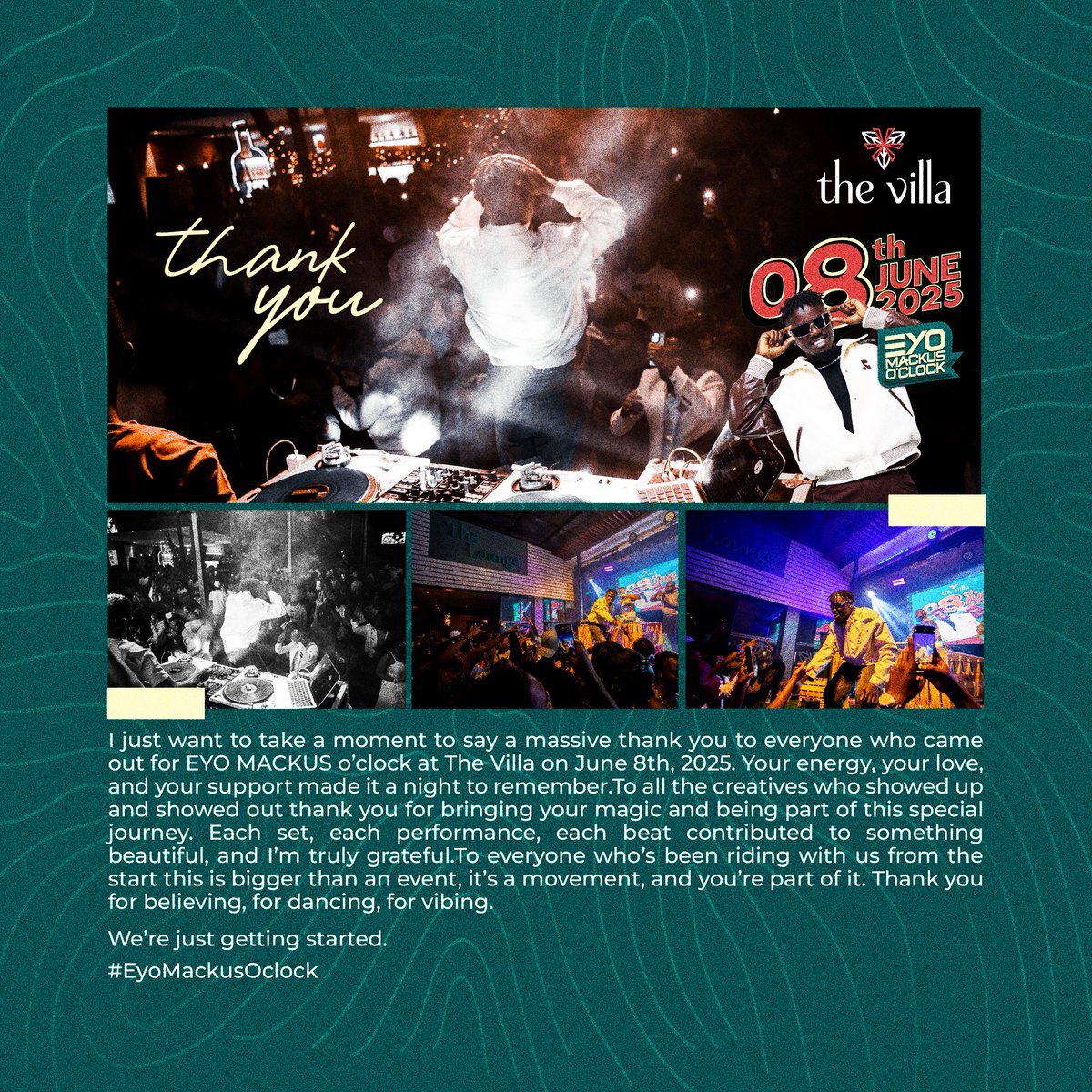 Thank You For Making #EyoMackusOclock  TICK