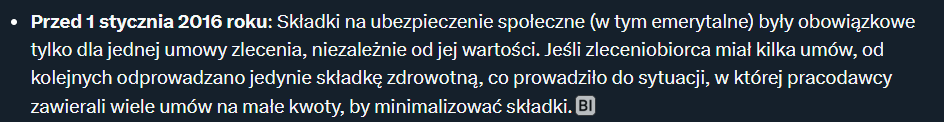 sucharsky_v2's tweet photo. @DamianU20 @AgaBak @MRPiPS_GOV__PL Wydawało mi się, że nie zawsze tak było i dopiero w którymś roku uregulowali to że na zleceniach były wymagane składki emerytalne. Nie do końca tak było, no ale mniejsza już. https://t.co/zTNkq7xN7n