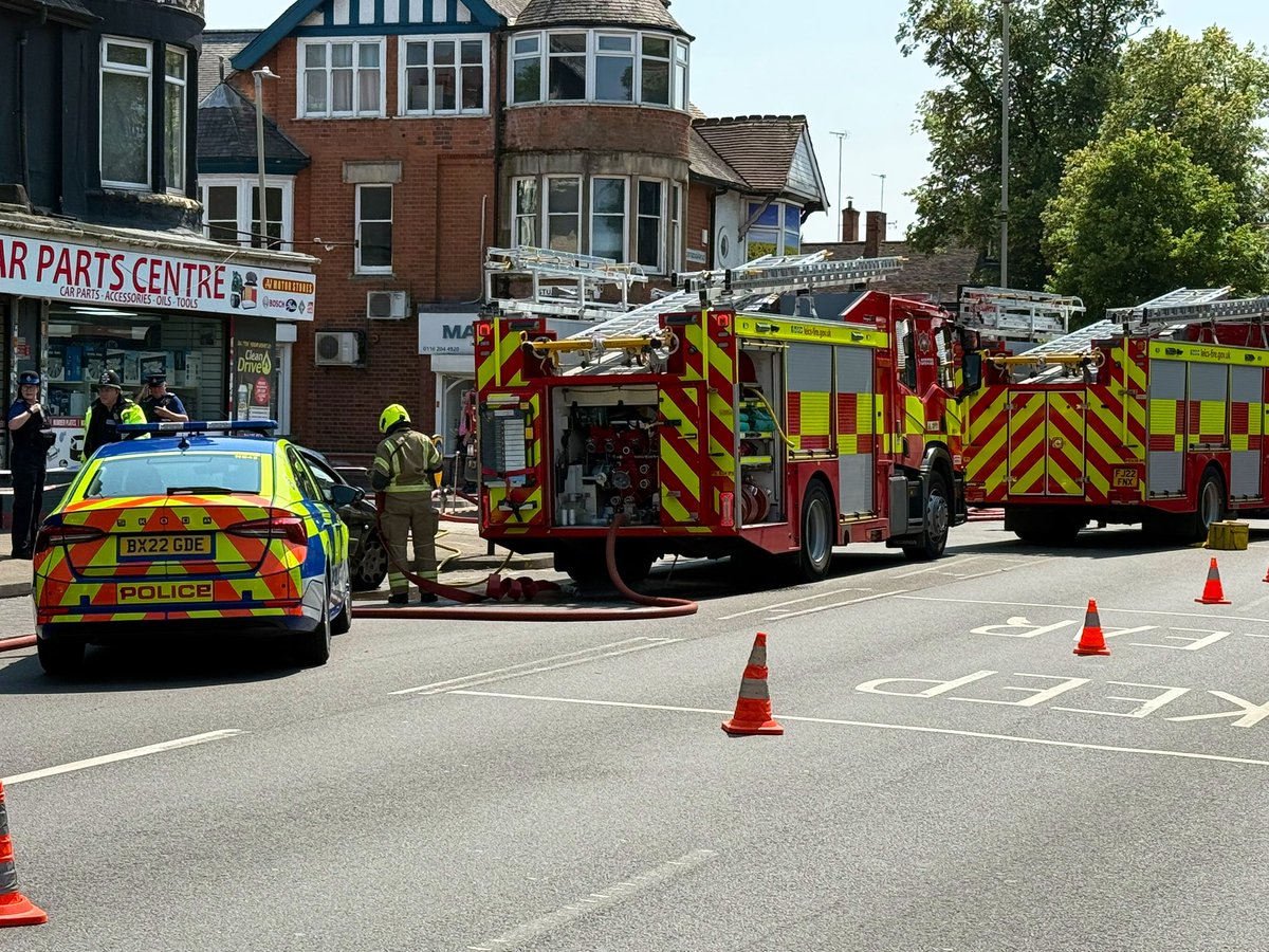 ESV911's tweet photo. Fire Stuart Street Leicester Leicestershire Fire and Rescue Service #Leicester https://t.co/5WMIH9b5W8