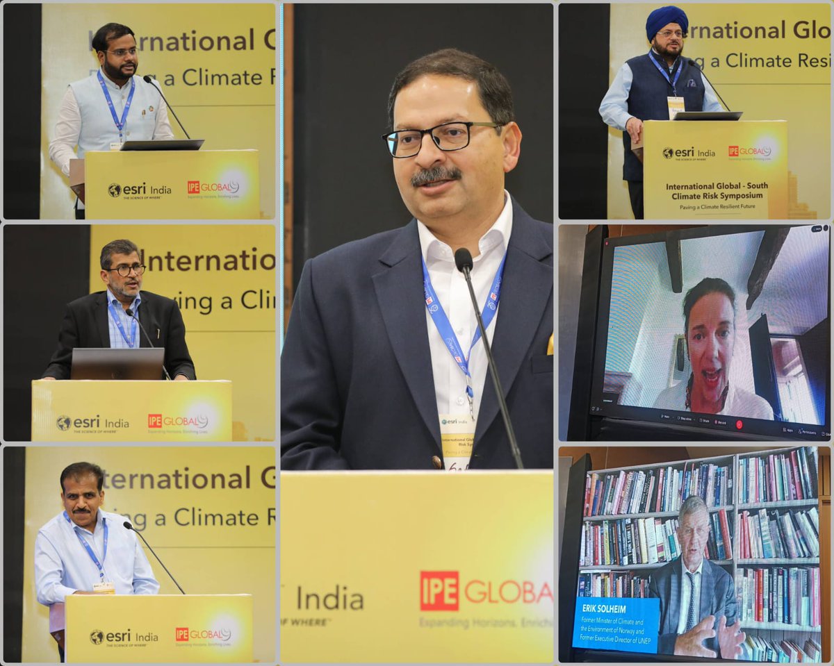 IPEGlobal's tweet image. #EventUpdate | International Global-South Climate Risk Symposium 2025, hosted by IPE Global Limited and Esri India.

It was a wrap to the much-awaited, symposium where climate leaders from government, international organizations, CSOs, and innovators came together from various…