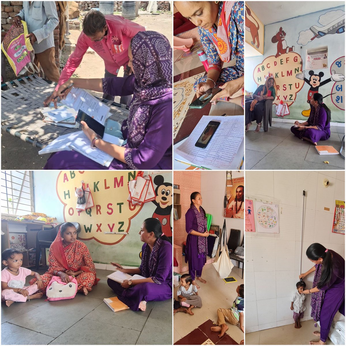 SAM બાળકોની તપાસ, વાલીને બાળ રોગ નિષ્ણાંતની મુલાકાત કરાવવા માટે સમજણ, શાળા એ ન જતી કિશોરીના પુનઃ પ્રવેશ માટે વાલી સાથે ગૃહ મુલાકાત. સેજો-ગોમટા, તાલુકો-ગોંડલ.