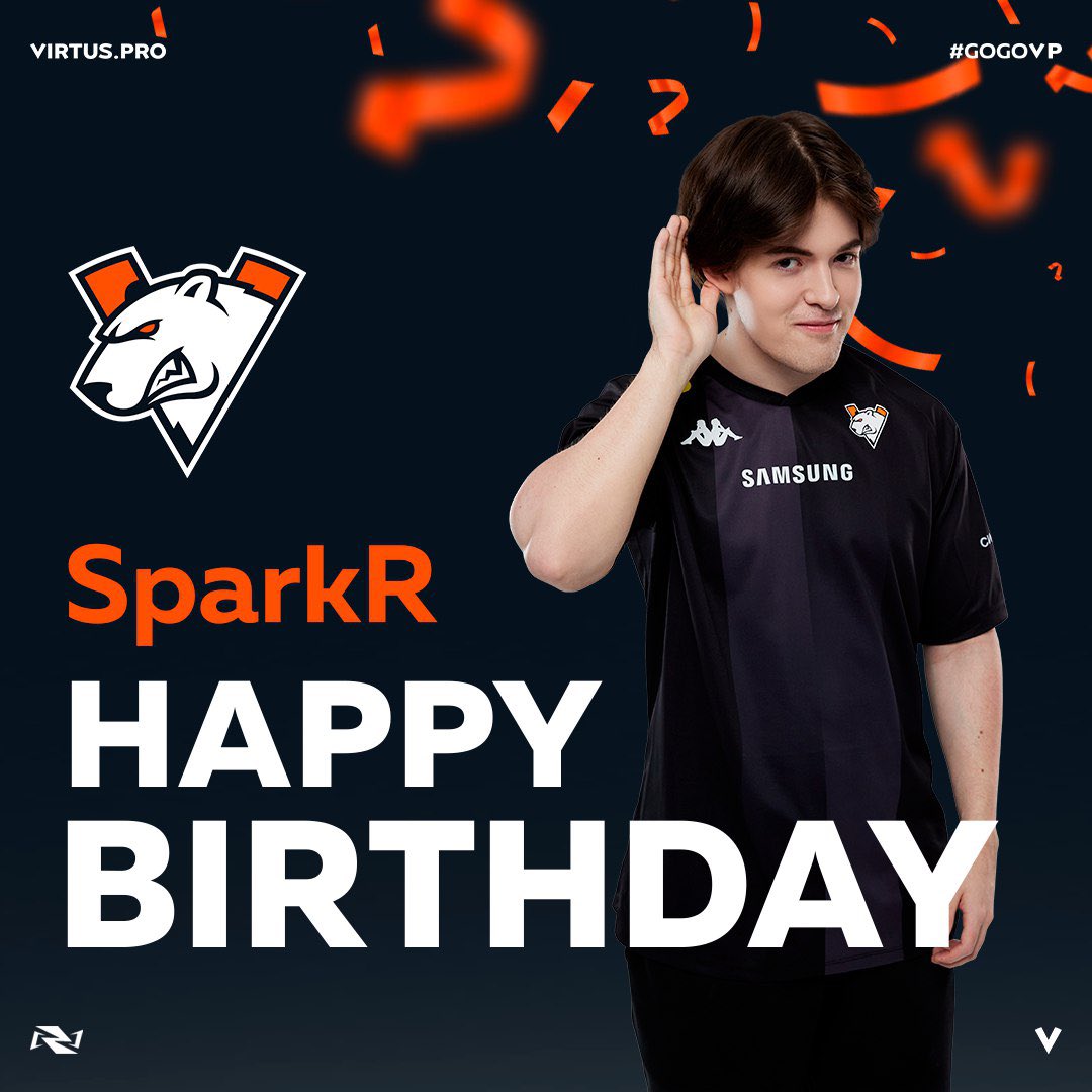 HAPPY BIRTHDAY TO <a href="/SparkR_OW/">SparkR</a> 🥳 

Keep shining in every match! We wish you great success, constant growth, and, of course, loud victories 🏆

Wishing you all the best, legend ❤️