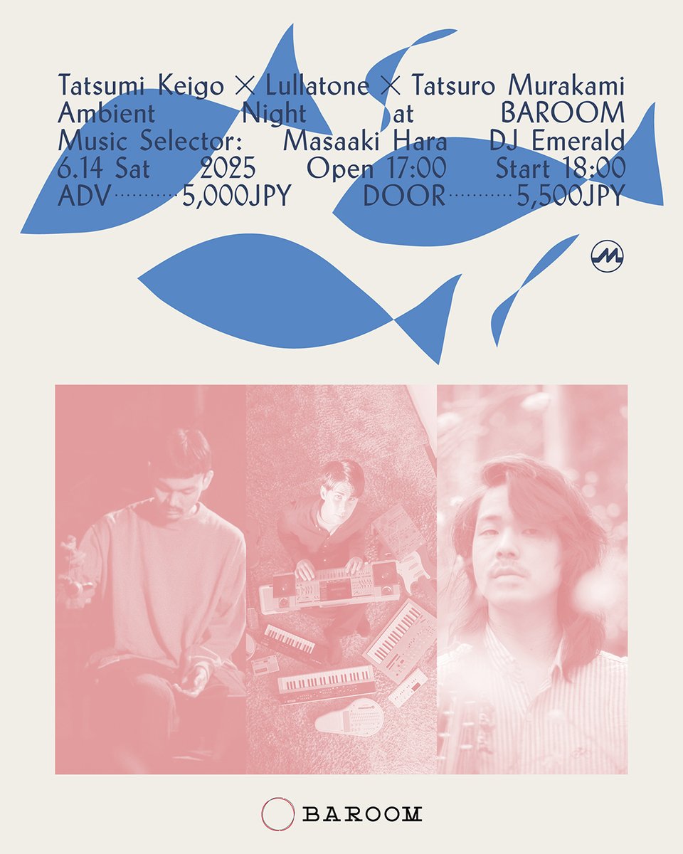dublab.jp (@dublabjp) on Twitter photo 6/14(土)に南青山BAROOMで開催される「Ambient Night」にて、原雅明とDJ Emeraldがミュージックセレクターを担当します。
🎫詳細・ご予約はこちらから
baroom.zaiko.io/e/ambientnight…
@TatsuroMurakami <a href="/Lullatone/">Lullatone</a> <a href="/masaakihara/">Masaaki Hara 原 雅明</a> <a href="/_djemerald_/">𝘿𝙅 𝙀𝙢𝙚𝙧𝙖𝙡𝙙|Eri Makino</a> <a href="/baroom_tokyo/">BAROOM (バルーム)</a> <a href="/MysteryCircles/">Mystery Circles</a> 6/14(土)に南青山BAROOMで開催される「Ambient Night」にて、原雅明とDJ Emeraldがミュージックセレクターを担当します。
🎫詳細・ご予約はこちらから
baroom.zaiko.io/e/ambientnight…
@TatsuroMurakami <a href="/Lullatone/">Lullatone</a> <a href="/masaakihara/">Masaaki Hara 原 雅明</a> <a href="/_djemerald_/">𝘿𝙅 𝙀𝙢𝙚𝙧𝙖𝙡𝙙|Eri Makino</a> <a href="/baroom_tokyo/">BAROOM (バルーム)</a> <a href="/MysteryCircles/">Mystery Circles</a>