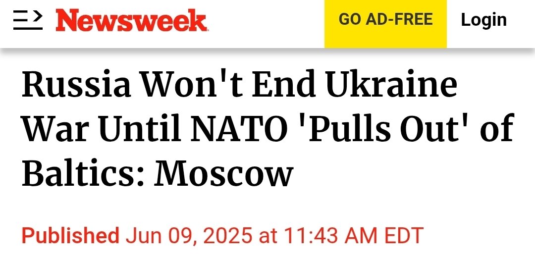 This message is for Trump. He'll start pulling troops from the Baltics and Romania in the next year or so.

Most politicians still don't realize that you can't give an inch to Russia, or they'll take advantage immediately.