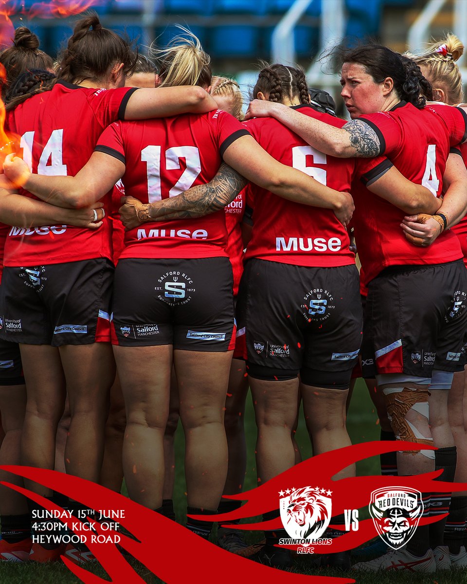 It's 𝙂𝘼𝙈𝙀𝙒𝙀𝙀𝙆 and it's a rematch with our cup final opponents, <a href="/Swinton_Lions/">Swinton Lions RLFC</a> as part of their double-header! ✊

🏟️ Heywood Road
⏰ 4:30pm