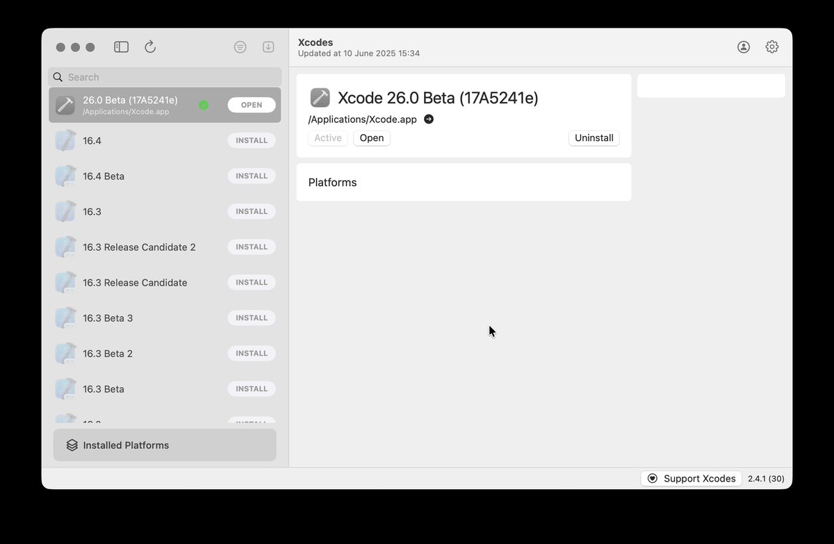 xezrunner's tweet image. If you want to experiment with forcing Solarium, the new glossy design on for apps not utilizing it yet, setting 'com.apple.SwiftUI.IgnoreSolariumLinkedOnCheck' to YES in the app's UserDefaults will force it on.
defaults write &lt;app_identifier&gt;…