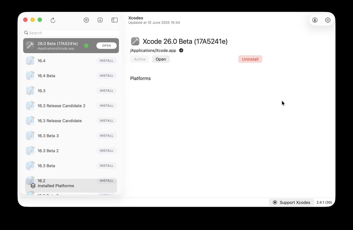xezrunner's tweet image. If you want to experiment with forcing Solarium, the new glossy design on for apps not utilizing it yet, setting 'com.apple.SwiftUI.IgnoreSolariumLinkedOnCheck' to YES in the app's UserDefaults will force it on.
defaults write &lt;app_identifier&gt;…