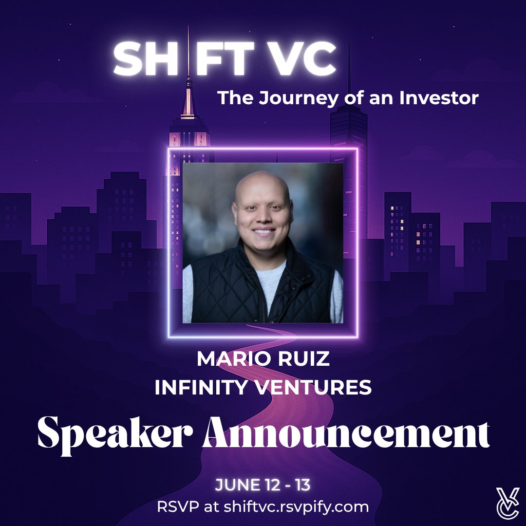 VcUnleashed's tweet image. Let's go!
Mario Ruiz is joining us on Friday, June 13th as a speaker for our panel: The Climb: Navigating Partner Track!
