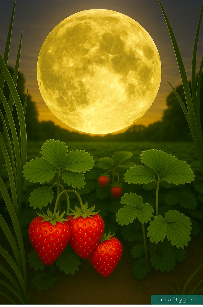 June’s Full Moon!➨The Strawberry Moon will trace the lowest lunar path in 2 decades due to a rare major lunar standstill. Peak illumination is 3:44am EDT Wednesday, but it will appear full for about 3 days-including the day before! Happy viewing, friends!🤗💖🔭