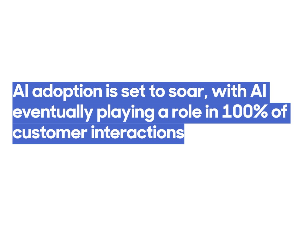 infinityengager's tweet image. AI in 100% of customer interactions?!
That’s not a maybe—that’s a when.

Zendesk says it all.
AI adoption is set to touch every customer touchpoint.

And honestly? It makes sense.
Customers expect instant replies.
Brands are stretched thin.
Comment sections, DMs, emails, they…
