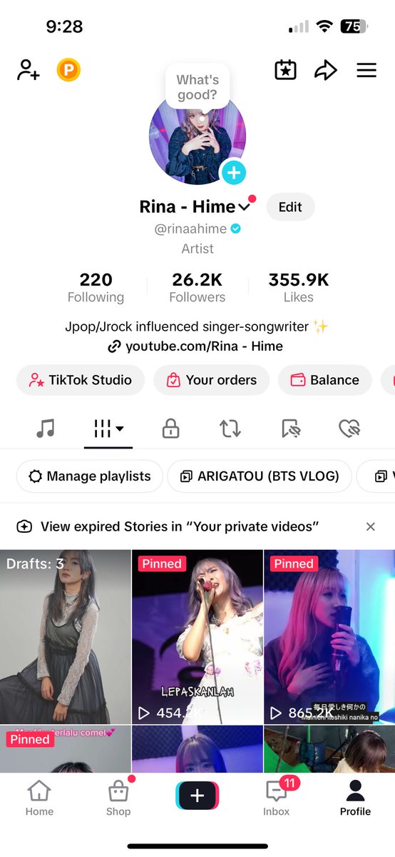 was wondering how did some artist account with less followers (like me) but got verified? My curiosity make me research about it and yeay now I got it!! 🤣 

Thank you Tik Tok!!