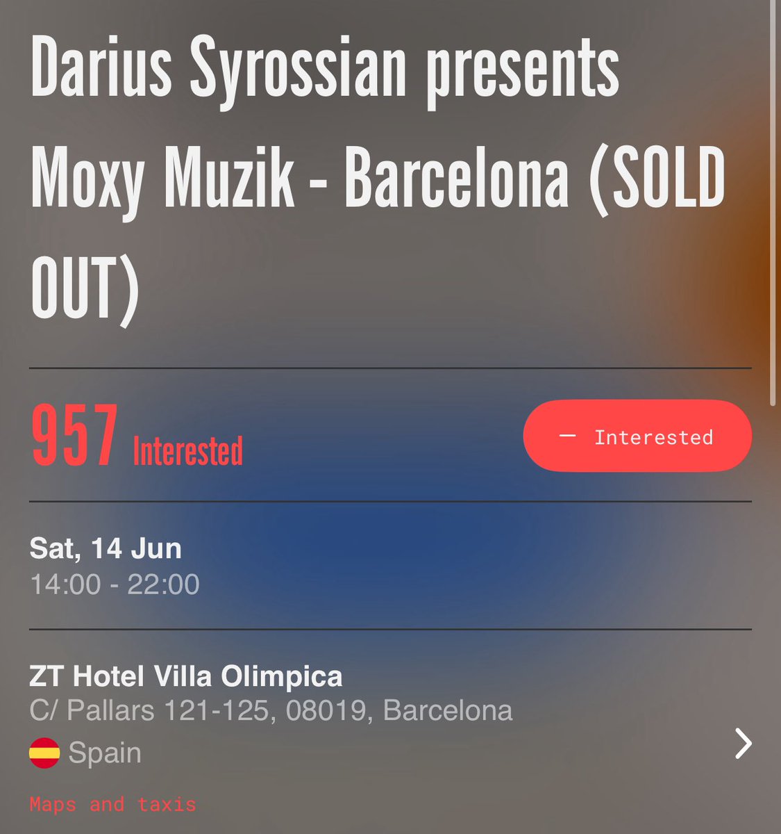 calebmaloney_'s tweet photo. 2 x Moxy Muzik Villa Pool Party  tickets for sale Barcelona Sonar Off Week / Off Sonar £70 each or £120 for the pair (SOLD OUT)
#forsale #sonar #sonaroffweek #MoxyMuzik https://t.co/g2HjMGznBD