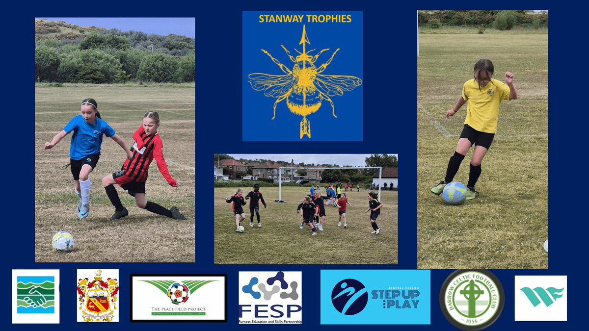 FESPsocial's tweet photo. On 19th May, over 150 girls from all over Barrow had the opportunity to celebrate women's football and enjoy a tournament when they took part in the Stanway Trophies. 

"It was a brilliant day," said organiser Steve Herbert, "girls' football is having such a resurgence in Barrow” https://t.co/7TYBj0Mct4