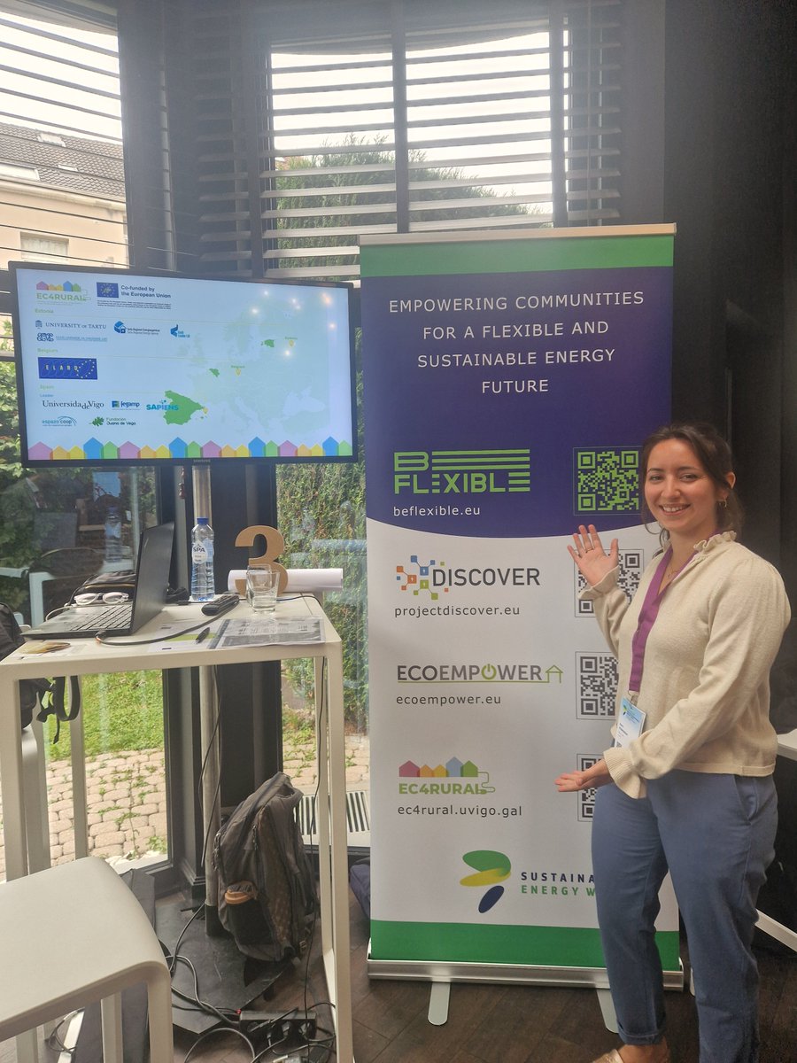 EC4RURAL's tweet image. #EUSEW2025 | From today until Thursday @EC4RURAL will be at the 📍 @euenergyweek Energy Fair sharing a stand with sister projects DISCOVER, ECOempower and @BeFlexible_eu.
Our colleagues from ELARD will welcome you with a mini-quiz on Renewable Energy Communities. Come on over‼️