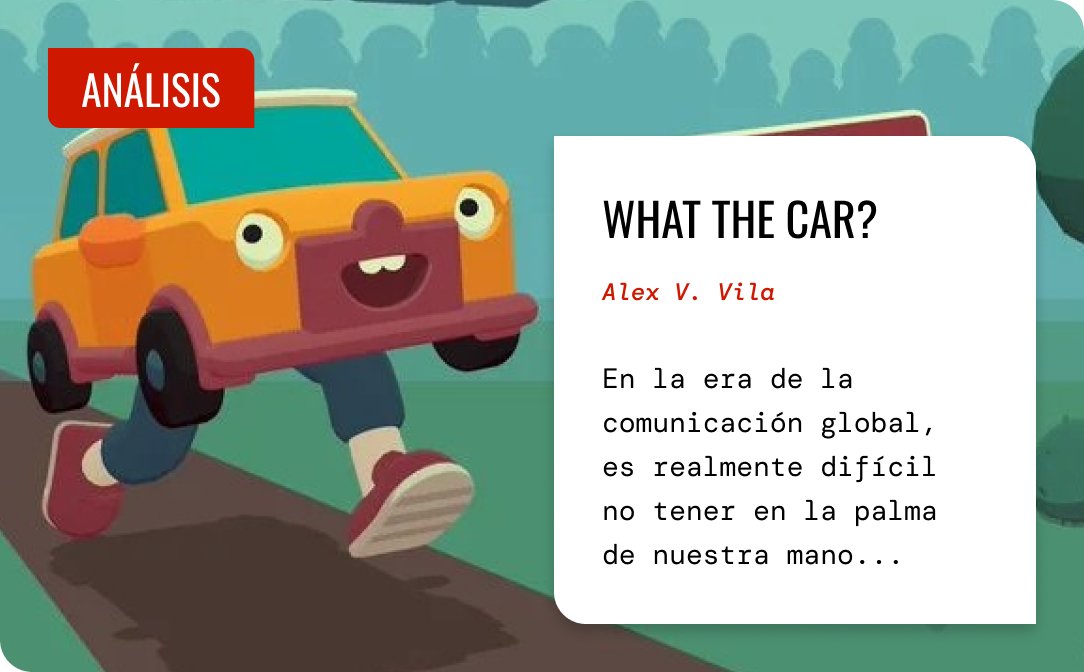Retro Pixel Press (@retropixelpress) on Twitter photo 🔎Análisis de WHAT THE CAR? / <a href="/tribandtweets/">WHAT THE GAMES?</a> <a href="/FutureFriendsVG/">Future Friends Games</a>
✍️ <a href="/blackneku_/">blackneku 🎙️ CAFÉ con GATO NEGRO - Videojuegos ☕</a>
Enlace en el siguiente Post ⬇️ 🔎Análisis de WHAT THE CAR? / <a href="/tribandtweets/">WHAT THE GAMES?</a> <a href="/FutureFriendsVG/">Future Friends Games</a>
✍️ <a href="/blackneku_/">blackneku 🎙️ CAFÉ con GATO NEGRO - Videojuegos ☕</a>
Enlace en el siguiente Post ⬇️