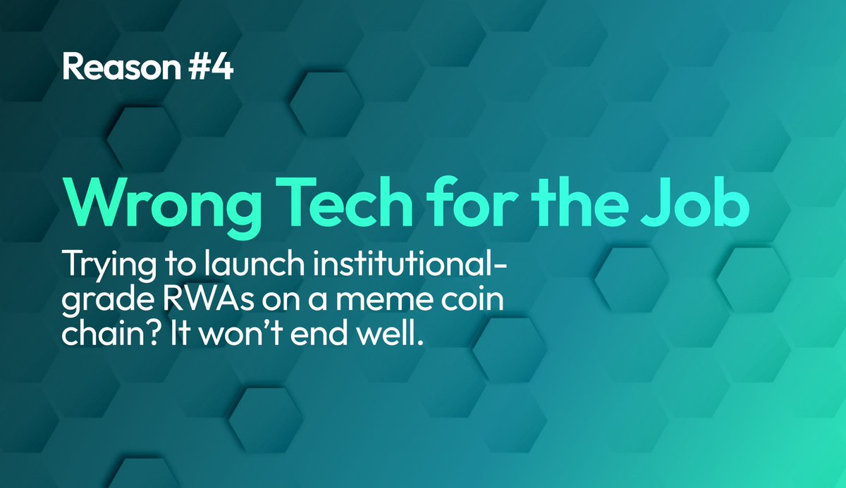 ❌ Reason #4: Wrong Tech for the Job

Trying to launch institutional-grade RWAs on a meme coin chain? It won’t end well.

✅ ONINO gives you EVM compatibility + DAG-backed scalability + Sub-Chains for full control over speed, cost, and privacy.