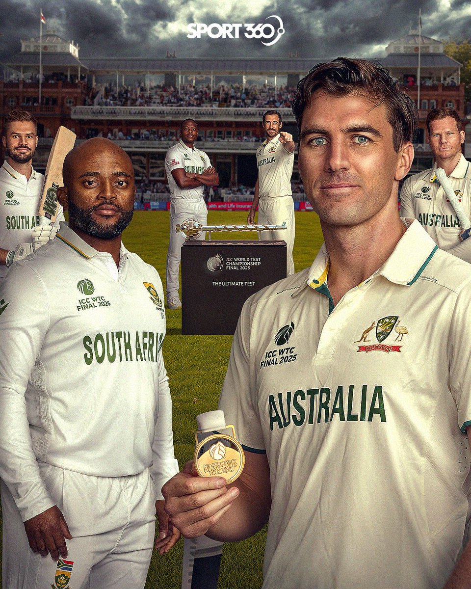 The 𝐖𝐨𝐫𝐥𝐝 𝐓𝐞𝐬𝐭 𝐂𝐡𝐚𝐦𝐩𝐢𝐨𝐧𝐬𝐡𝐢𝐩 final battle awaits 🇦🇺⚔️🇿🇦

#AUSvSA