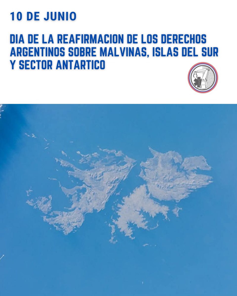 🇦🇷 Hoy, 10 de junio, recordamos el Día de la Reafirmación de los Derechos Argentinos sobre las Islas Malvinas, Georgias y Sandwich del Sur y los espacios marítimos circundantes. Una fecha que nos recuerda nuestra soberanía histórica e irrenunciable. #MalvinasArgentinas