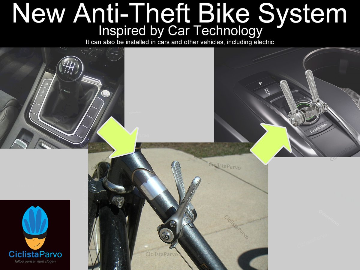 CiclistaParvo's tweet photo. New Anti-Theft Bike System
Inspired by Car Technology
It can also be installed in cars and other vehicles, including electric
#humor #fun #ciclistaparvo #bikes #cycling #bicicletas #ciclismo #roadcycling #cyclingmemes #bikememes #memes #manualgears #antitheftsystem #carmemes https://t.co/Rykfc3TqrQ