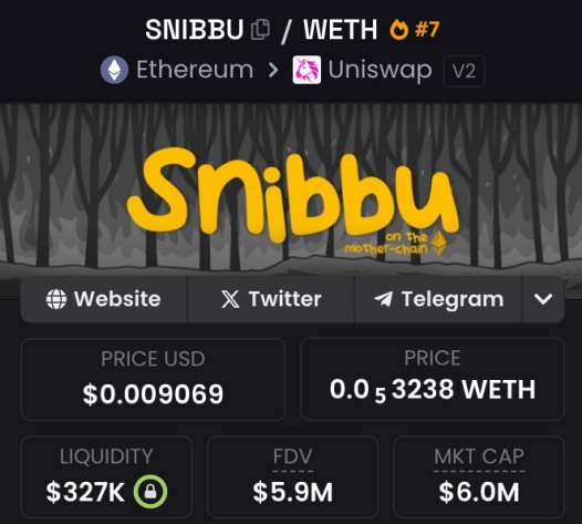 ayo_talon's tweet photo. Aping a big bag of $SNIBBU.

Currently sitting at 6m

🔱 The Forgotten God of /biz/

Everyone saw $MUMU & $BOBO run to $300M+ on pure meme history.
But there was always a missing piece — the wild card of the trinity.

This will run to 100M very soon so there you go another W Talon call.