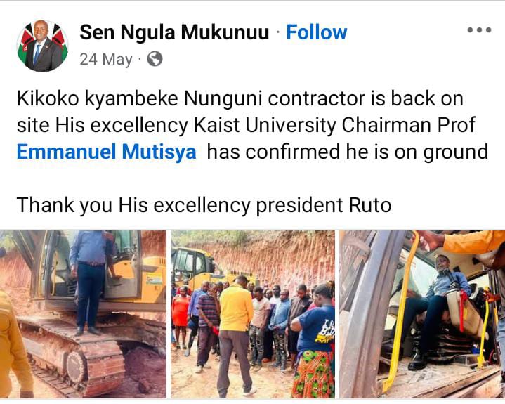 Ruto_nated's tweet image. Contractors wako site—not on one road, but on dozens nationwide. This is not a PR stunt. It&apos;s a coordinated push to finish what was started and open new routes for trade and movement. #WantamRoadProjects