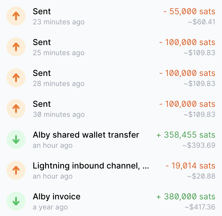 正好刚刚操作转走了，简单说下大概流程：
1. 开通他们的Alby Cloud ，月费 12.9$，
2. 建立通道 ，目前是有4个服务商，建立通道会收取费用，根据服务商和通道容量会收取几刀-几十刀不等。去node-> 里 open channel 可以有高级选项 选择不同的提供商，对比下。
3.