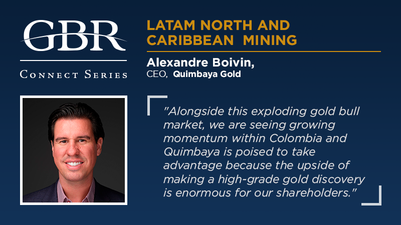 GBReports's tweet photo. Alexandre Boivin, CEO at @QuimbayaGoldInc, elaborates on the relevance artisanal mining has for Colombia and how his company complements it.

Read the interview here 👉 https://t.co/ul9IK5Q2wS

#LatamNorthMining #Mexico #Latam #Mining #GBR #ConnectSeries https://t.co/GKlJWb3NNv