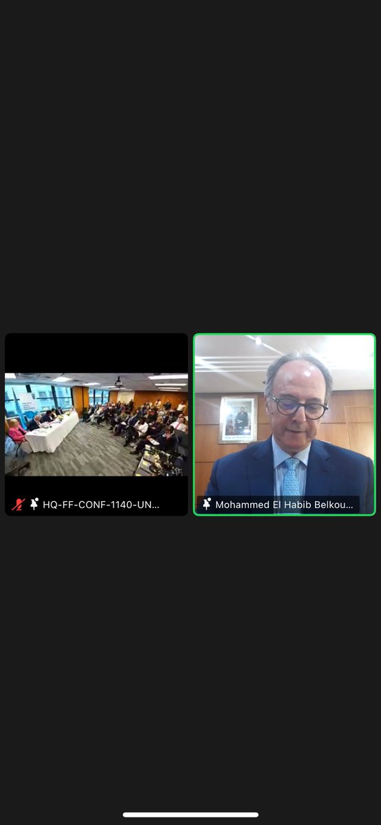 Tous nos remerciements à M. Mohammed El Habib Belkouch, Délégué inter-ministériel aux Droits de l'Homme du Royaume du Maroc pour sa participation à la Réunion globale annuelle du PNUD sur Etat de Droit et Droits Humains. Le <a href="/PNUDMaroc/">PNUD Maroc</a> est fier de ce partenariat avec la #DIDH 🙏